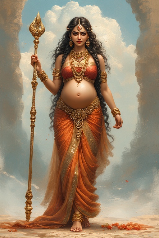 naked-goddess-parvati-pregnant-29