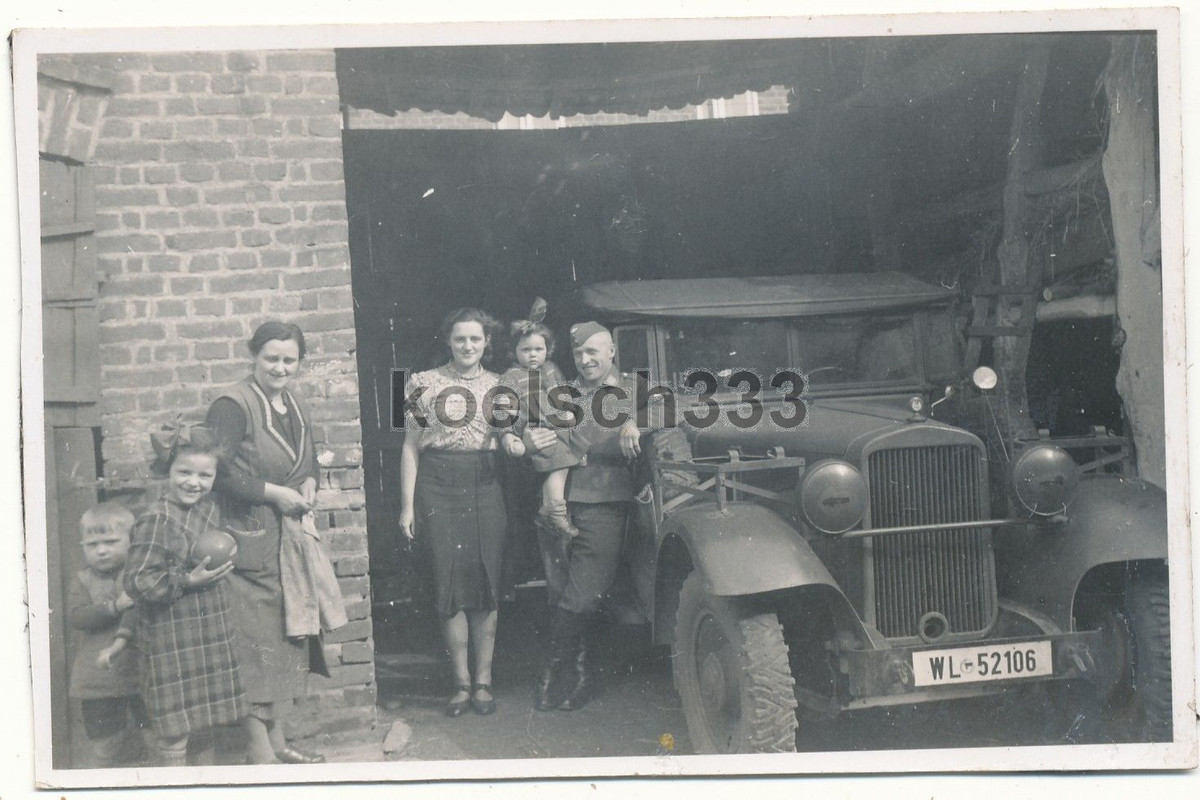 Kübelwagen PKW Wanderer W11 Kfz Kennzeichen WL-5