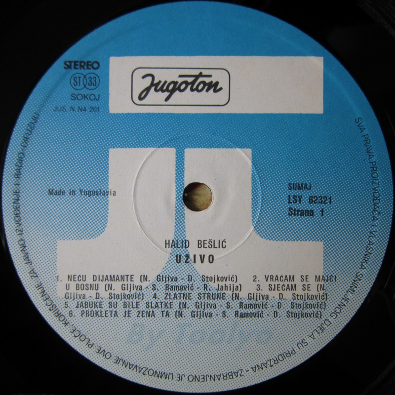 Halid Beslic - 1988 - Uzivo - A