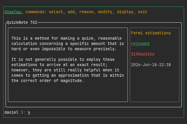 Example of the display mode