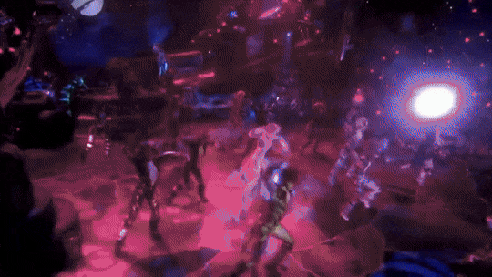 this is one of my fave parts. i love when they all do a spin or leg kick together