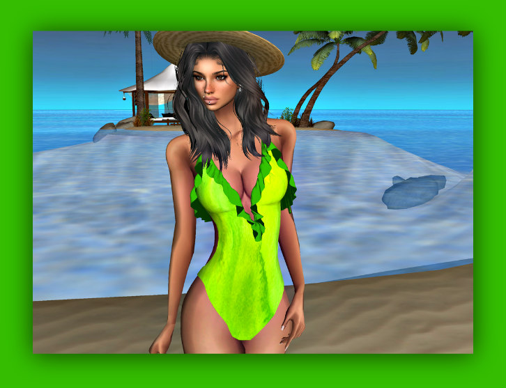 swimsuit-Green-Lime-f-726