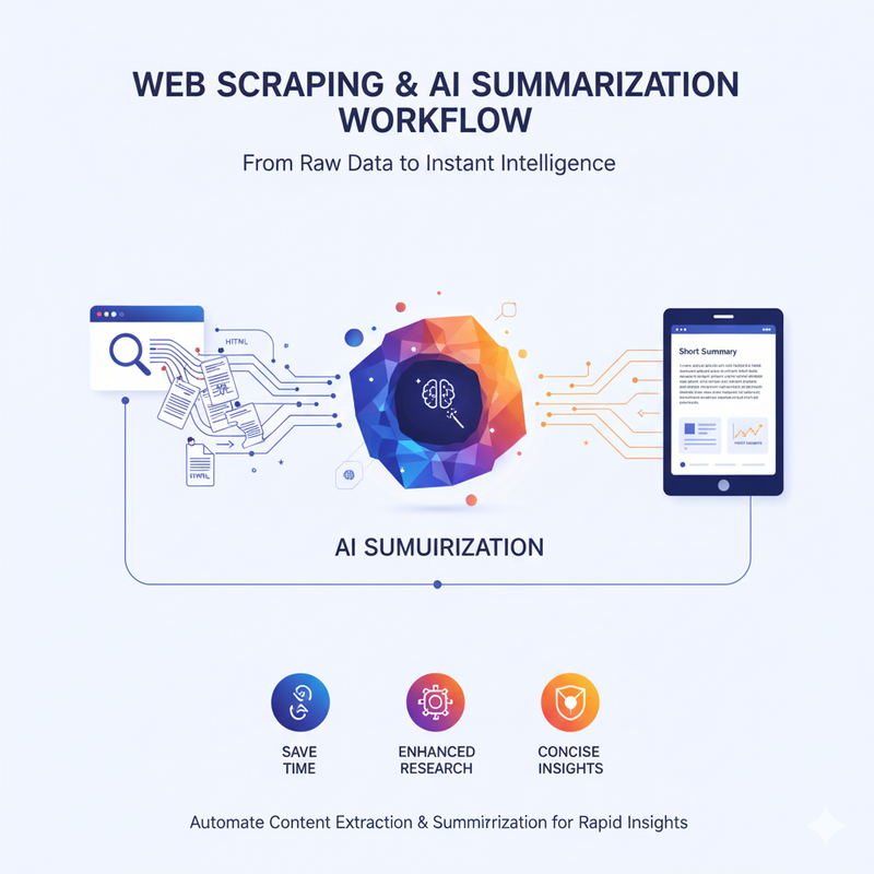 Web Scraping & AI Summarization Workflow