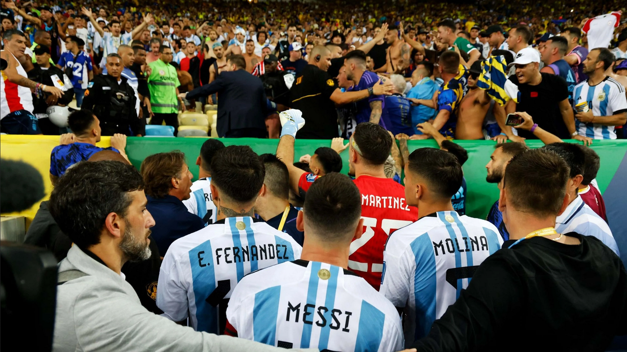 Conmebol se 'lava las manos' por las agresiones en el Brasil vs Argentina