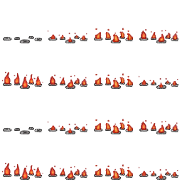 Trap, fire (animated 64x64)