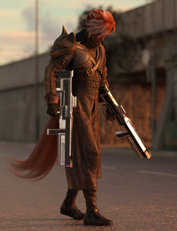 Mercenary Fox Hierarchical Poses for Kota 8.1