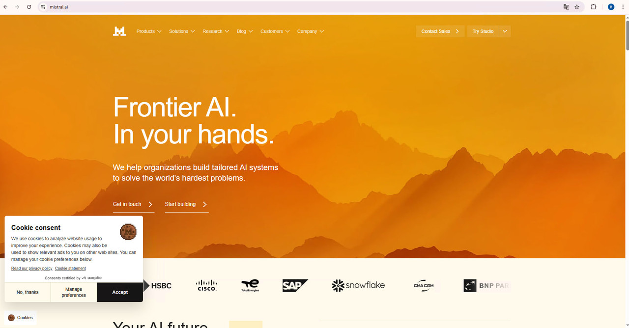 Mistral AI главная