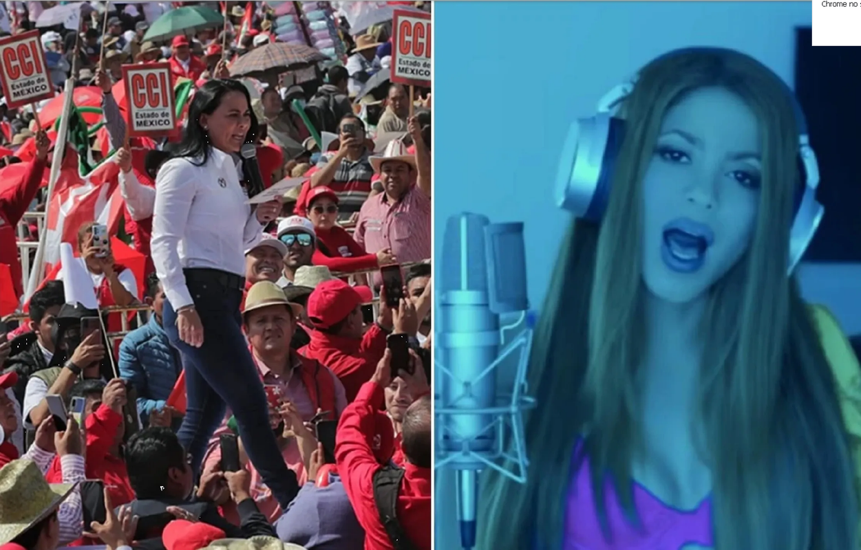 Shakira presente en la campaña de Alejandra Del Moral en Edomex ¡Aquí el video!