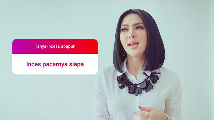 Syahrini menjawab pertanyaan soal kehidupan cintanya