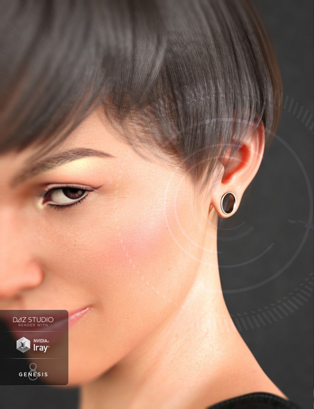 Gauged Ears for Genesis 8 Female(s) Gauged Ears for Genesis 8 Female(s)