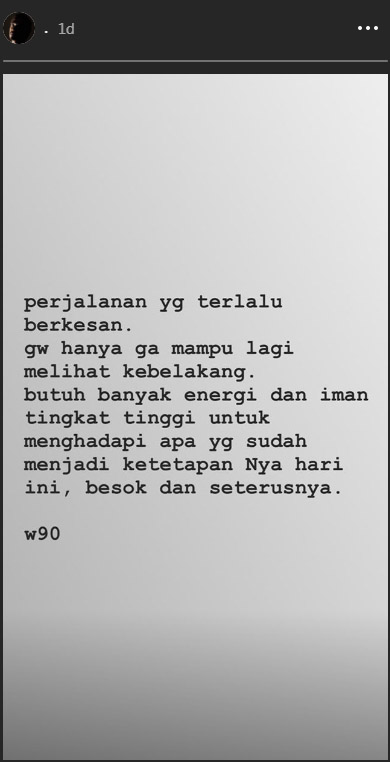 Instagram story Wafda