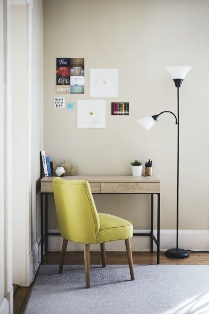 photo of corner table office