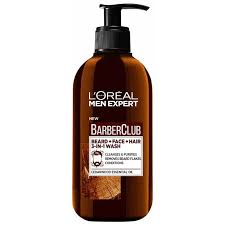 Loreal Men Expert Barber Club Beard,Face&Hair Wash 200Ml