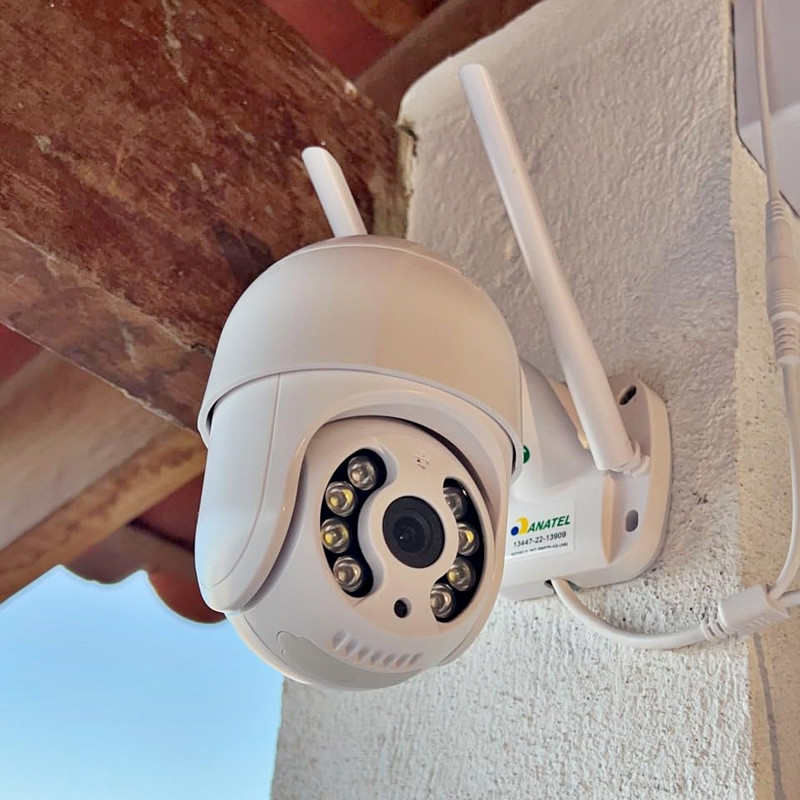 Câmera IP Sem Fio de Segurança Externa HD, Câmera Doméstica Inteligente de Visão Noturna Infravermelha Sem Fio, IP66 à Prova d’água e à Prova de Poeira, Chamada de Voz Bidirecional, Campo de Visão Completo PTZ 360 Graus, Detecção de Movimento Câmera IP Sem Fio de Segurança Externa HD, Câmera Doméstica Inteligente de Visão Noturna Infravermelha Sem Fio, IP66 à Prova d’água e à Prova de Poeira, Chamada de Voz Bidirecional, Campo de Visão Completo PTZ 360 Graus, Detecção de Movimento