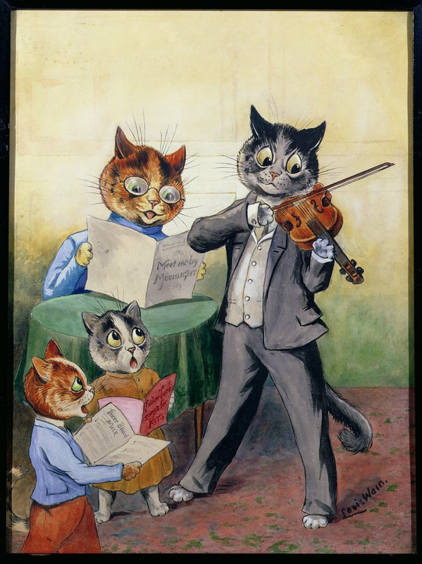 Louis-Wain-The-Mewsical-Family-sic-Meister-Drucke-311670