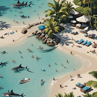 The beach at Aguaclara