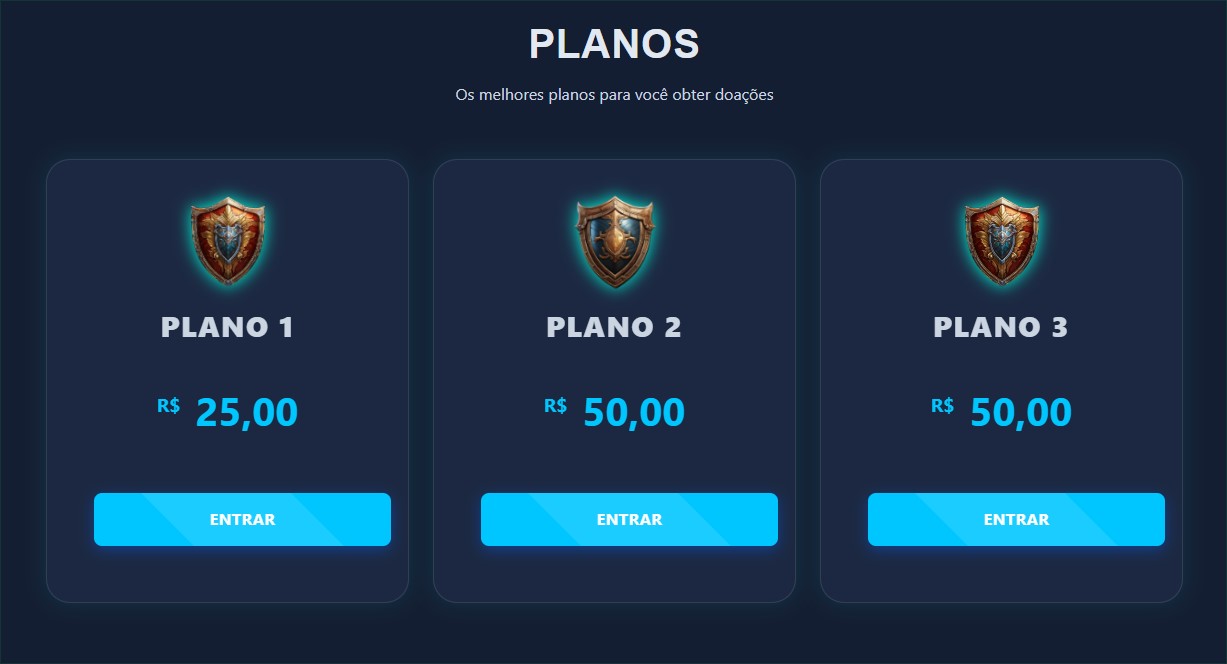 Novo visual dos planos