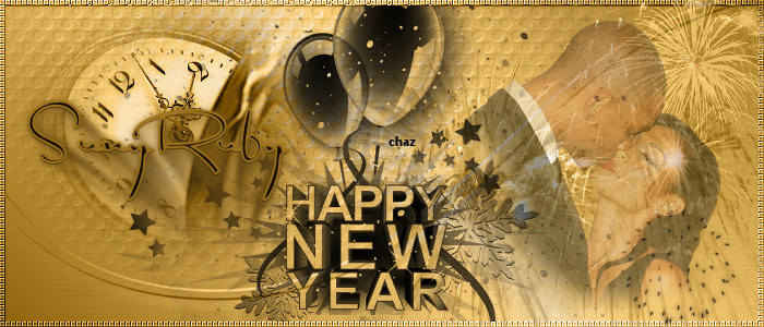 Suny-Ruby-HNYClock-Couplrr-Gld