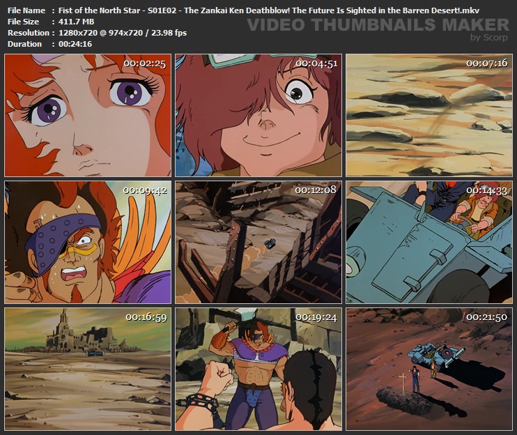 Fist of the North Star - S01E02 - The Zankai Ken Deathblow! The Future Is Sighted in the Barren Dese