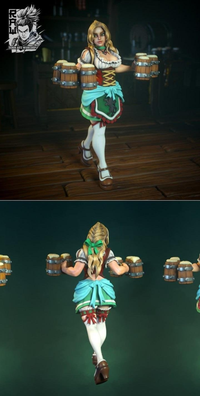 Demi The Barmaid – 3D Print Model