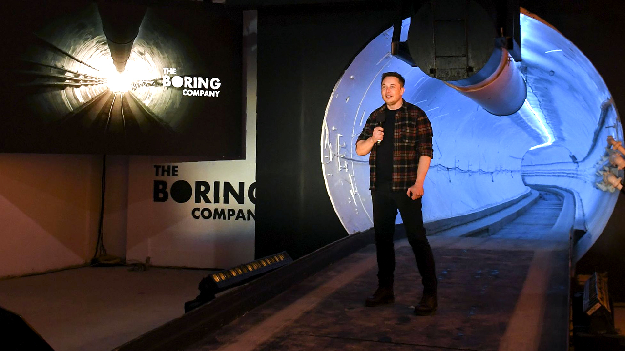 What is Elon musk's hyperloop tunnel