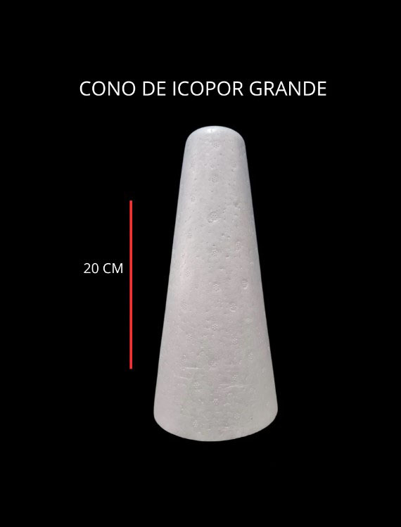 Conos De Icopor Mediano 20 cm