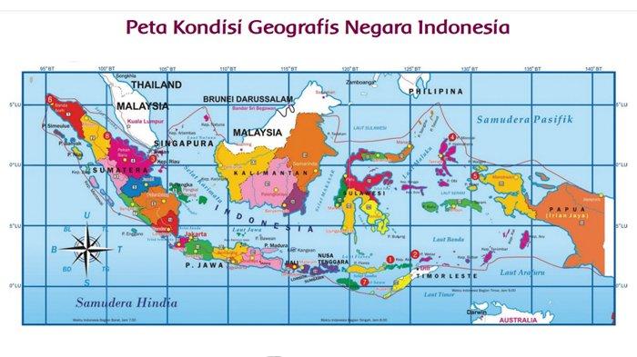 Peta geografis Indonesia