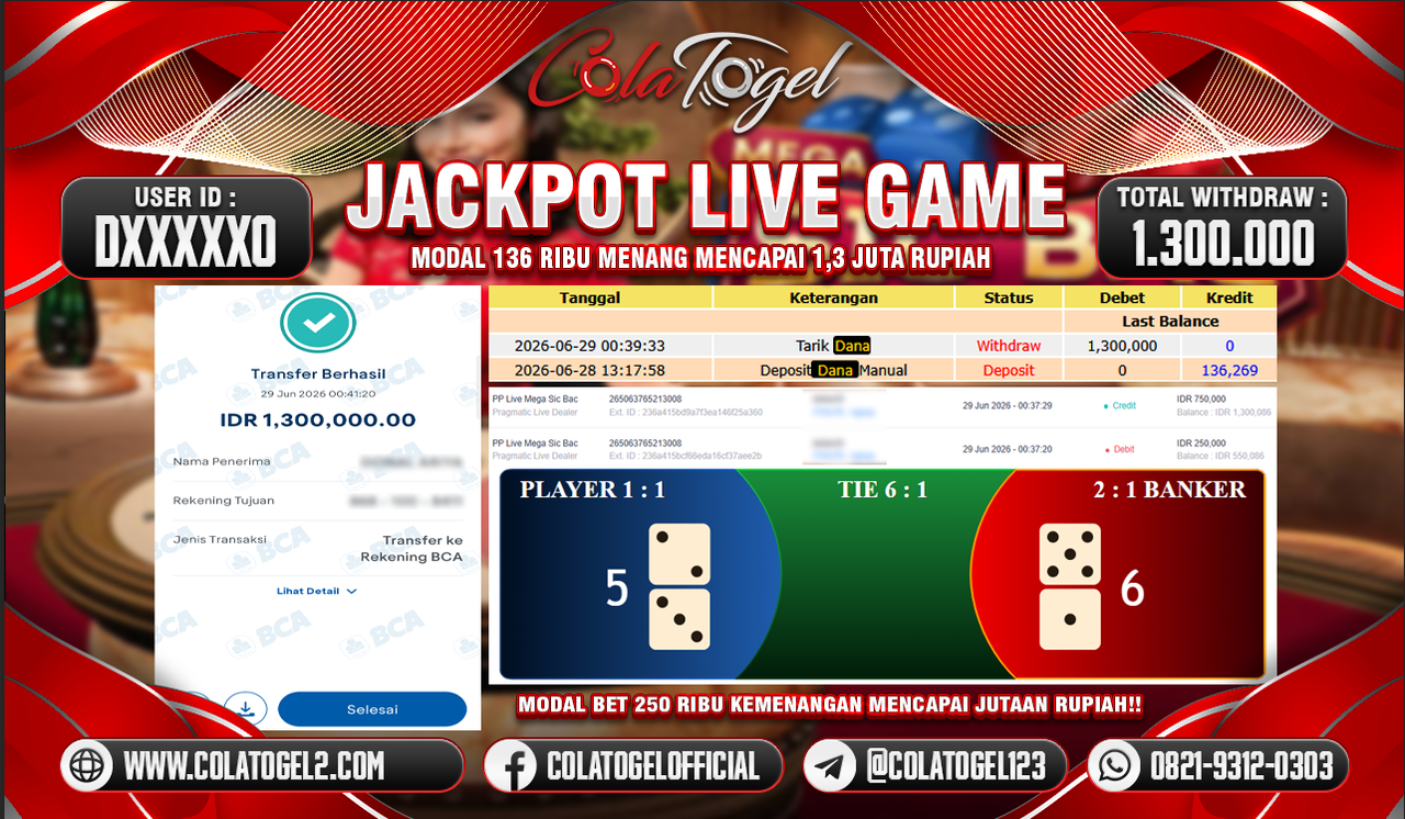 JACKPOT LIVE GAME!!