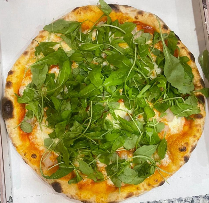 Pizza gorgonzola e rucola
