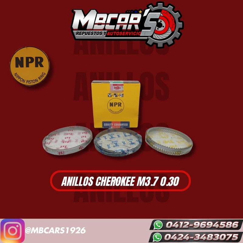 ANILLOS CHEROKEE M3.7 LIBERTY 0.30