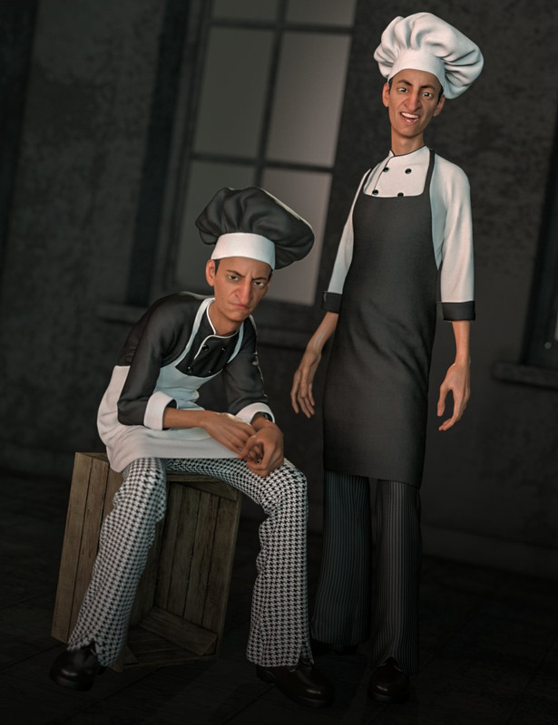 dForce Chef Outfit and Hair for Genesis 8 Male(s) dForce Chef Outfit and Hair for Genesis 8 Male(s)