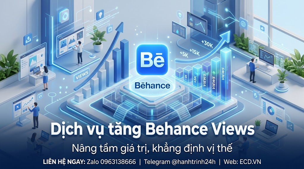 dịch vụ tăng behance views nhanh chóng cho portfolio