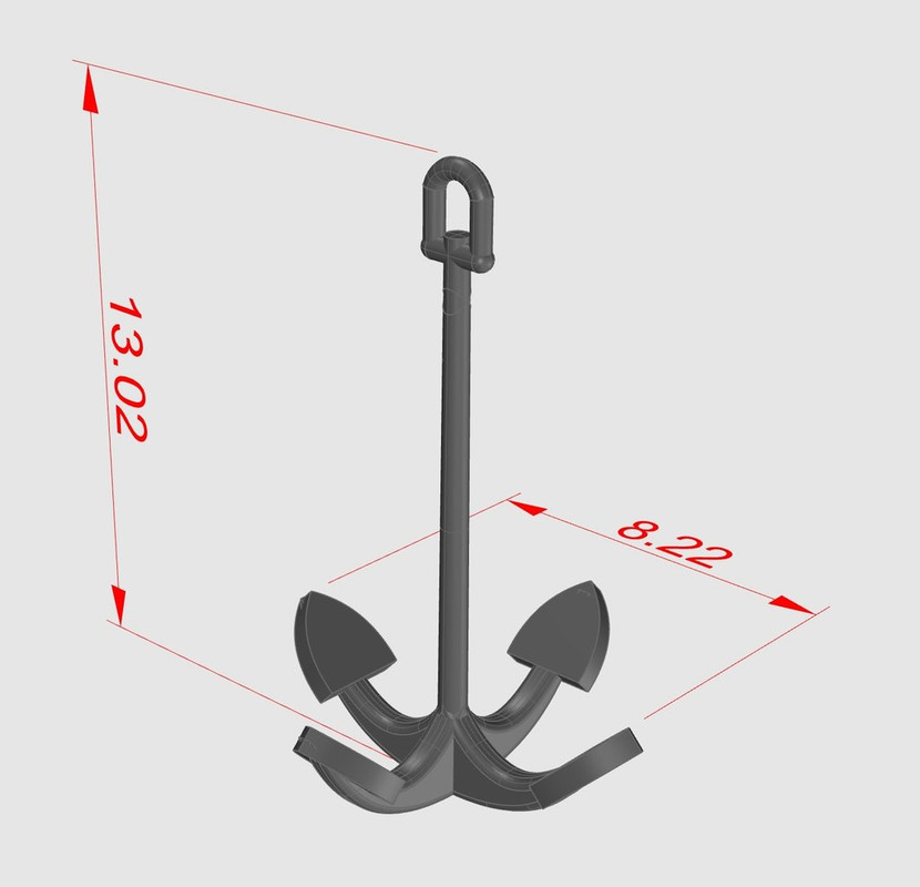 Якорь кошка  размер 2