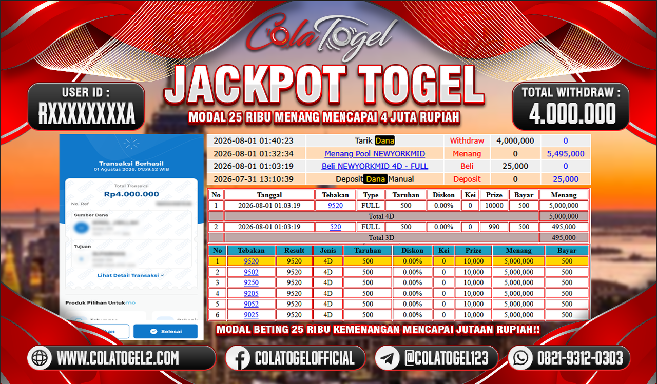 JACKPOT NEWYORK MIDDAY!!