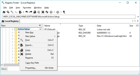 Registry Finder 2.46 Registry Finder 2.46