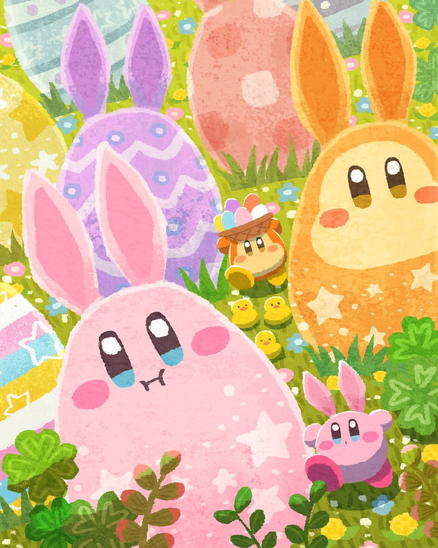 kirby-and-waddle-dee-kirby-drawn-by-micl