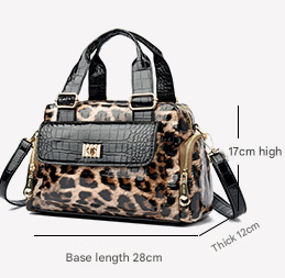 Brown Luxurious Patterned Handbag | Structured Top Handle Shoulder Bag | Fashion Trend High-Gloss Tote
