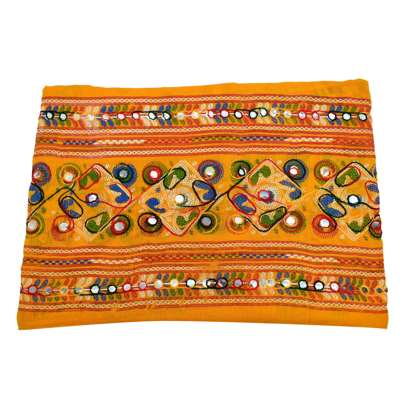 Women's Cotton Dupatta Wrap Stole Mirror Work Embroidery Ethinic Scarves Chunni - Picture 28 of 103