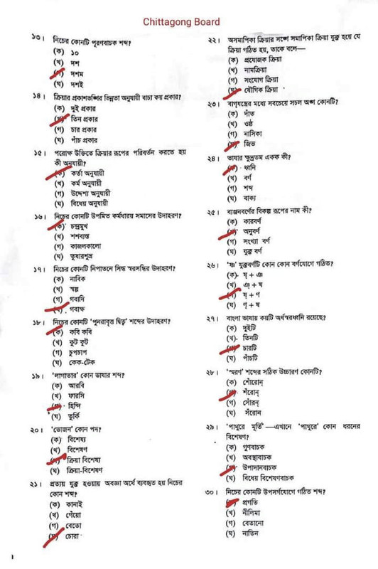 SSC Bangla 2nd Paper MCQ Question Solution 2023