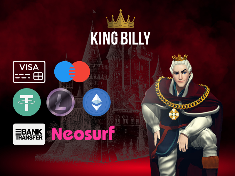 King Billy Casino Payment Methods
