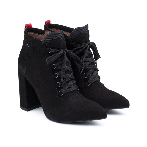 Shoestar crne čizme sa pertlanjem