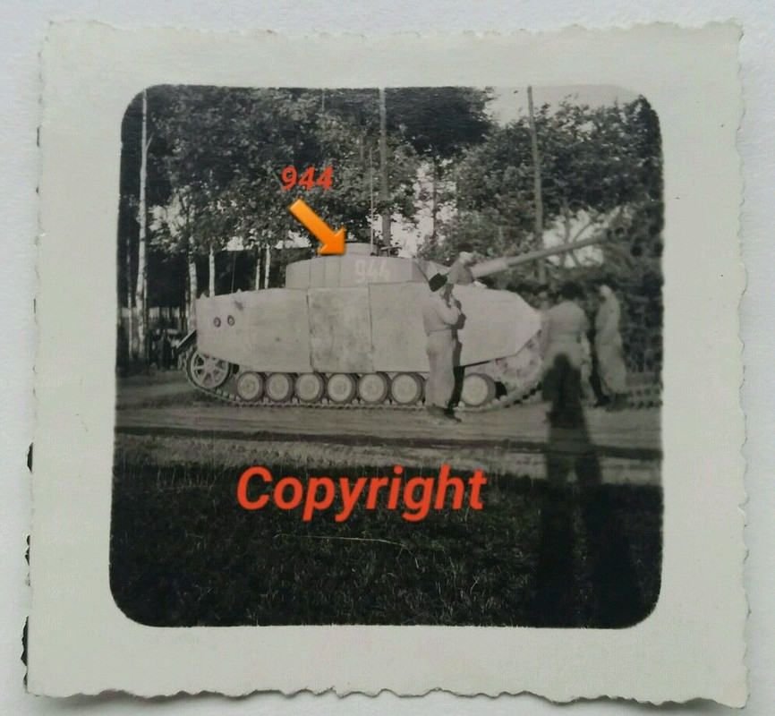 Orig.Foto Panzer IV Langrohr Seitenschürzen Besa