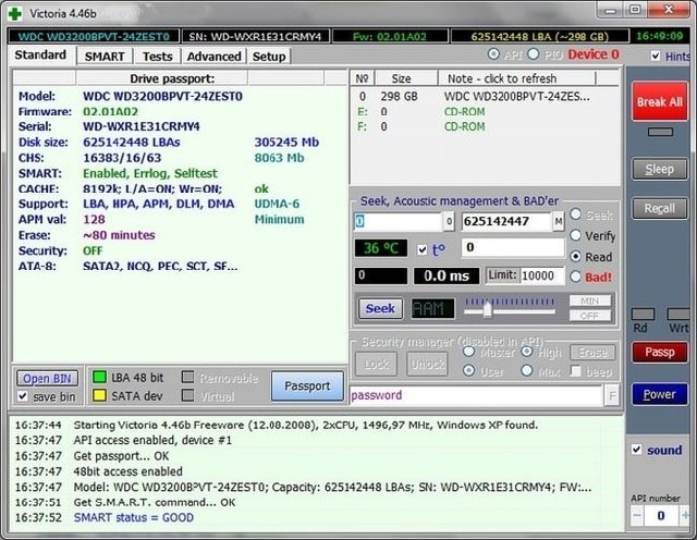 Victoria for Windows 5.27 Victoria for Windows 5.27