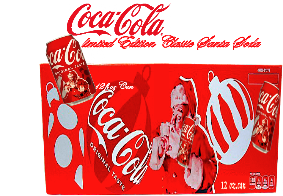 limited Time/Edition 2024 Coca-Cola Classic Holiday 🎅Santa Soda