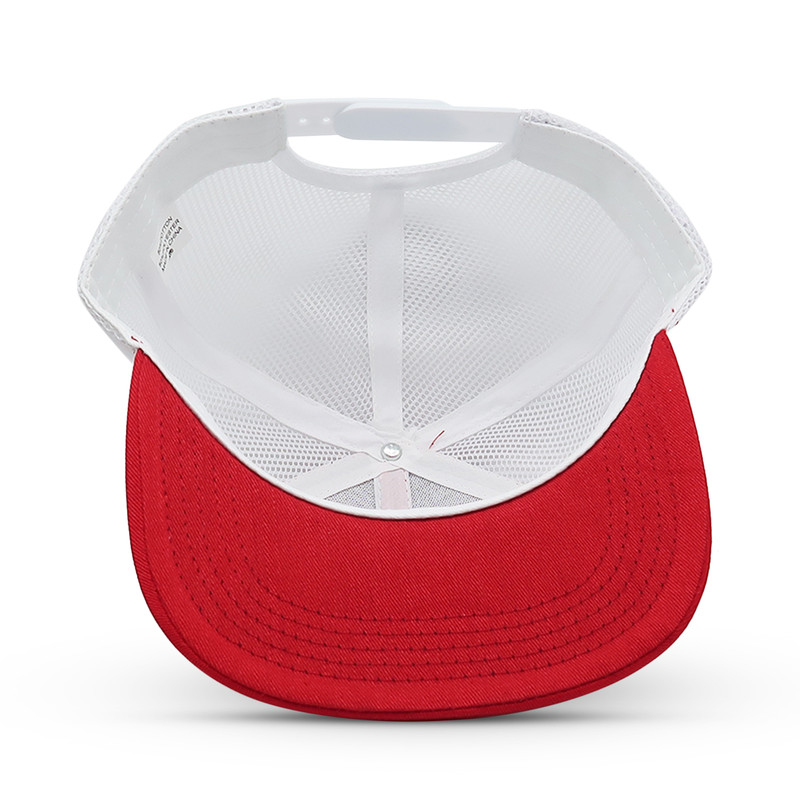 Snapback Mesh Hat Ball Cap Flat Brim


