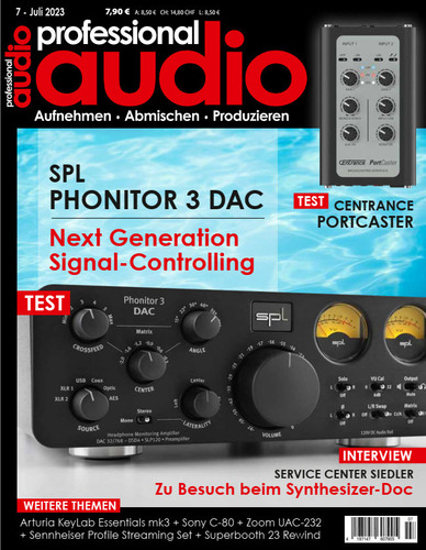 Cover: Professional Audio Magazin No 07 Juli 2023