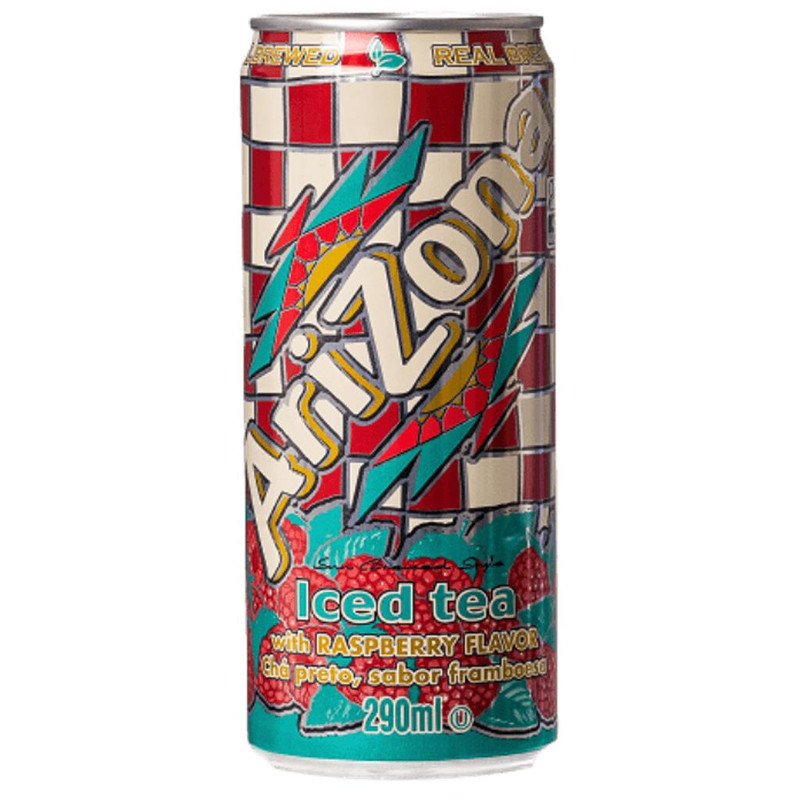 27032 Cha Preto Gelado Sabor Framboesa Arizona 290 ml