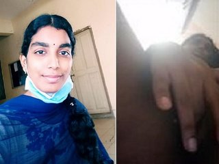 Tamil horny girl Dhanya viral desi fingering