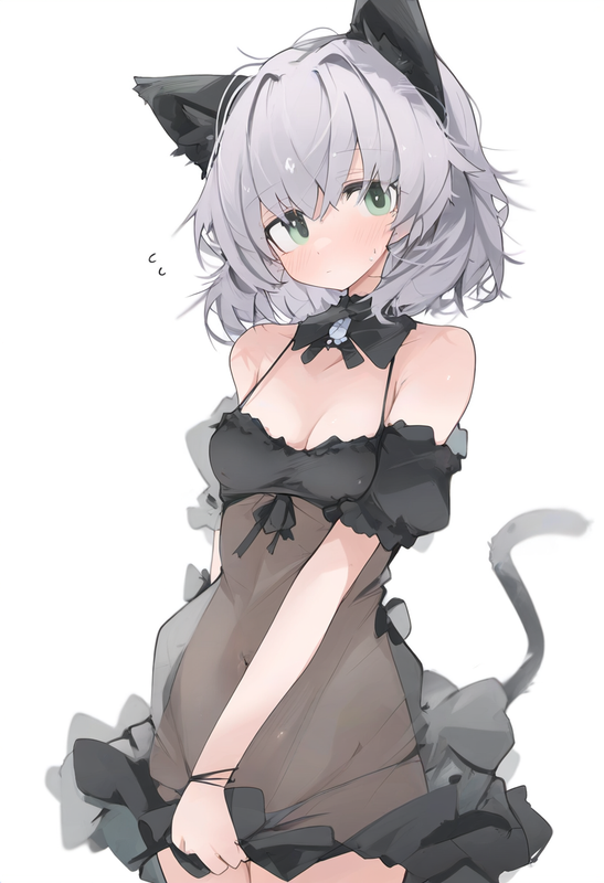 1girl, sanya v. litvyak, strike witches, mikozin, see-through dress, small breas s-2812540184