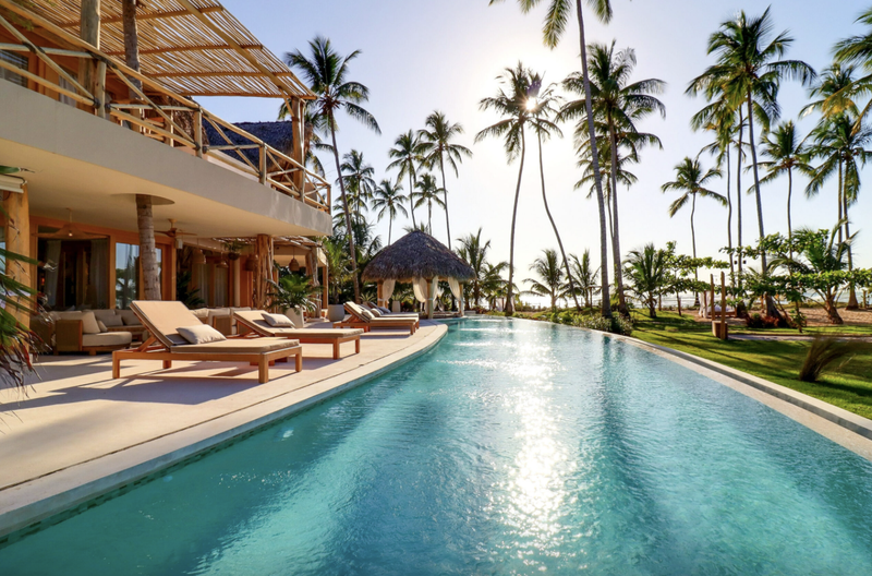 The villa pool